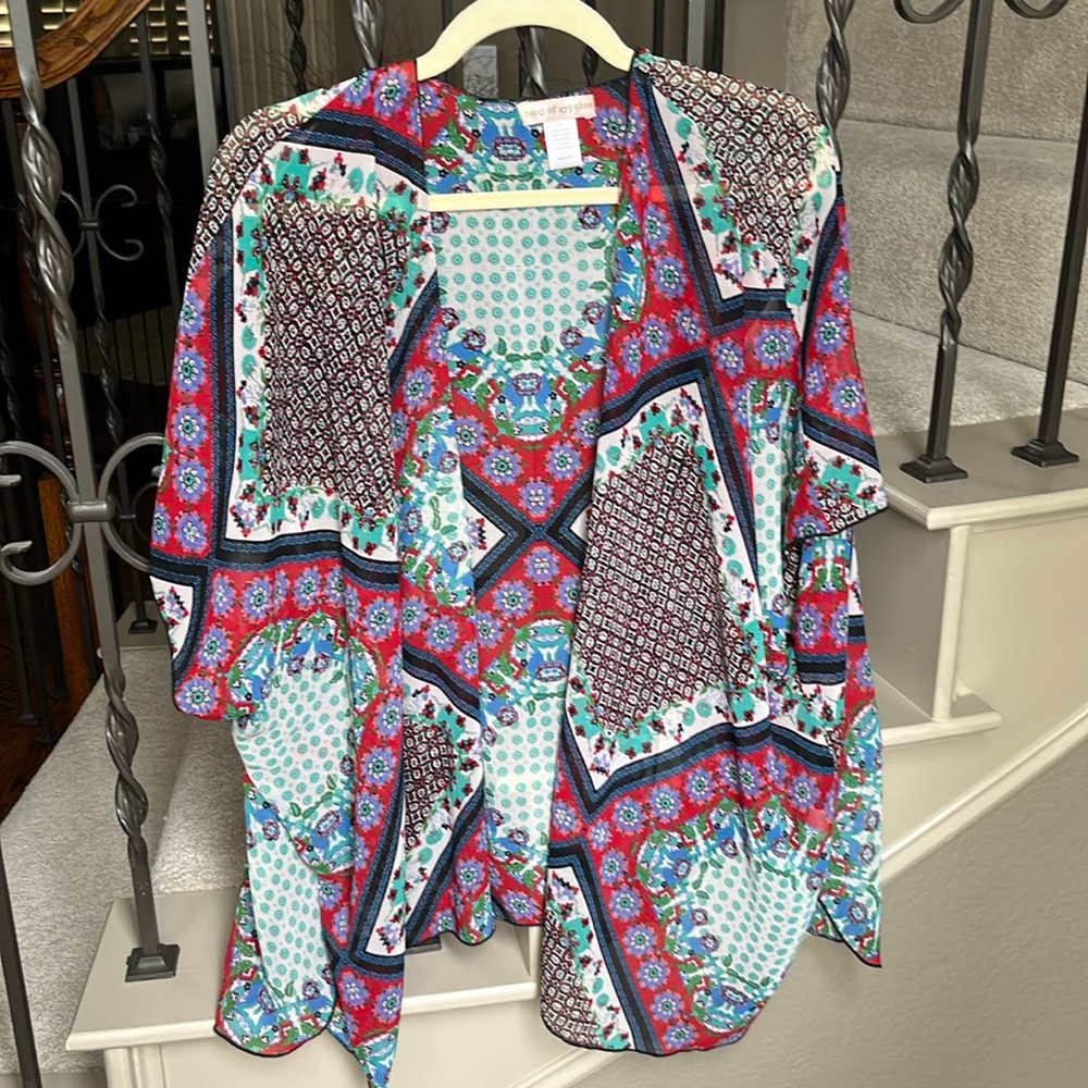 Band of Gypsies Lightweight Polyester Kimono-like Cardigan